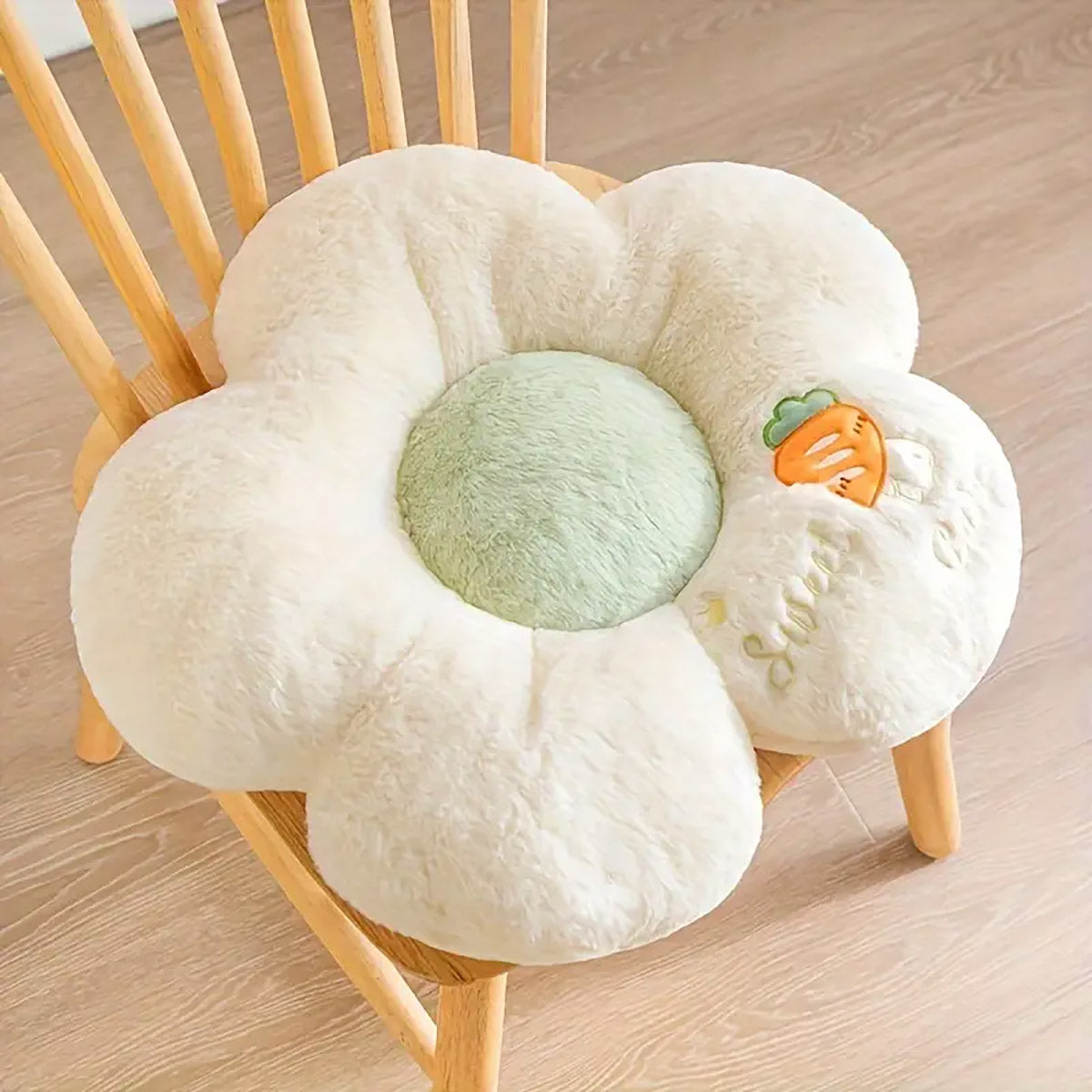 Sunflower Floor Cushion Soft Plush Chair Pad with Padding