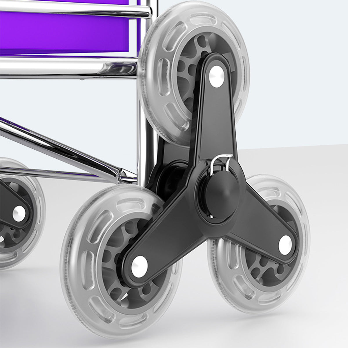 8-Wheel Folding Shopping Cart with Oxford Bag