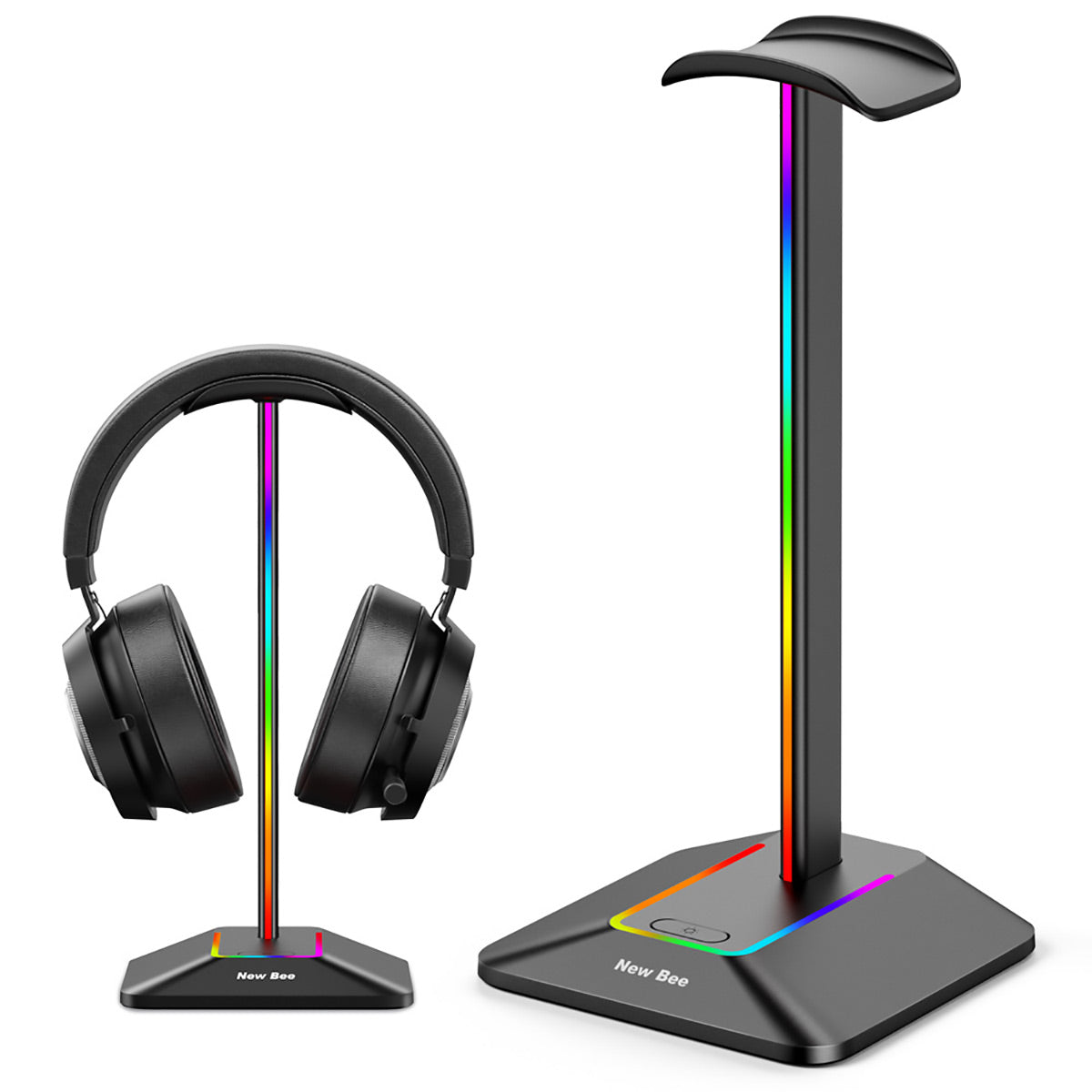 RGB Headphone Stand with USB 3.0 Hub and Type-C Ports