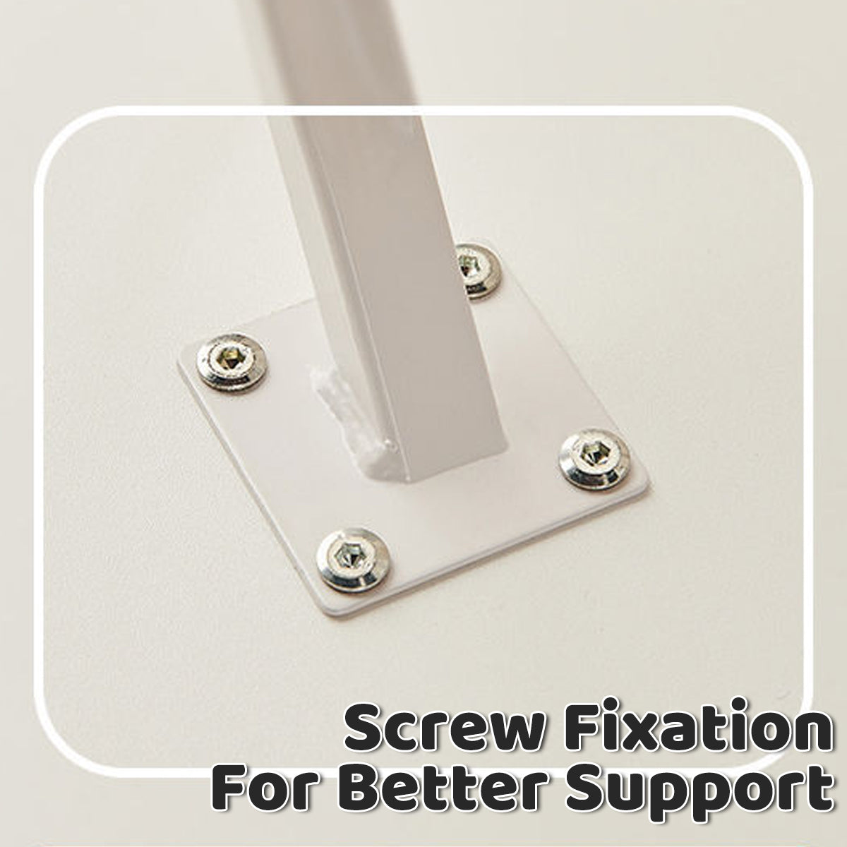 White Side Table with Storage Shelf for Home Office Use