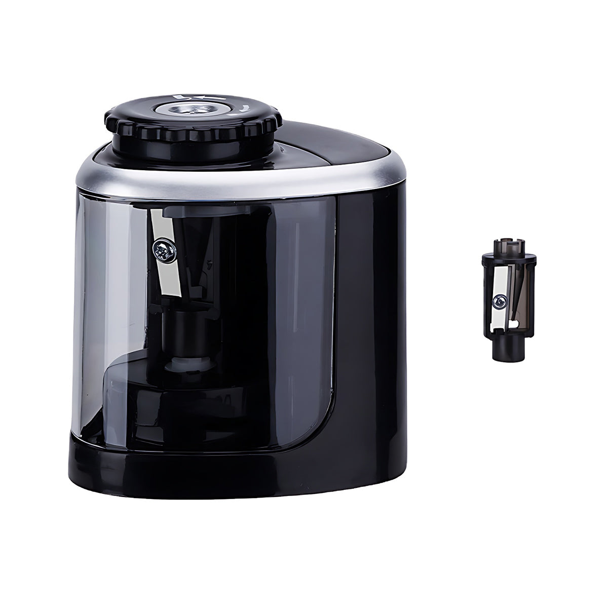 Electric Pencil Sharpener with 2 Blades Battery Powered Desktop
