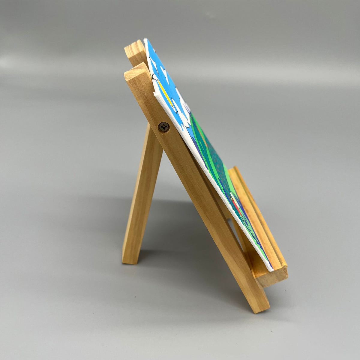 6 Pcs Tabletop Artist Easels A-Frame Pine Wood 28 x 20cm