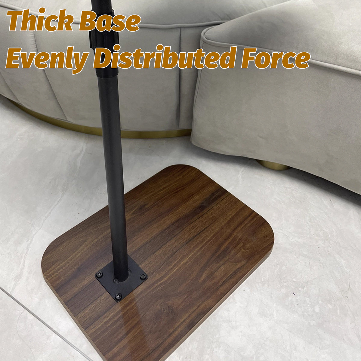 Height Adjustable Sofa Side Table Stable Base