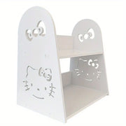 Cartoon Desktop Organizer Shelf 2 Tier High Density Fiberboard