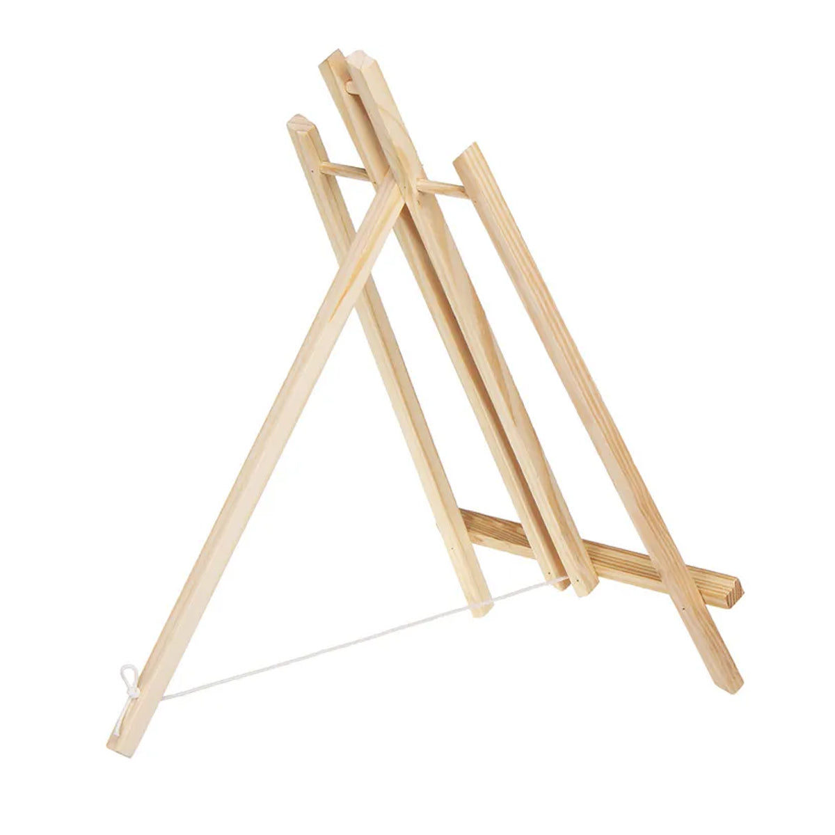4 Pcs Mini Pine Wood Desktop Tripod Easel with Rope Support