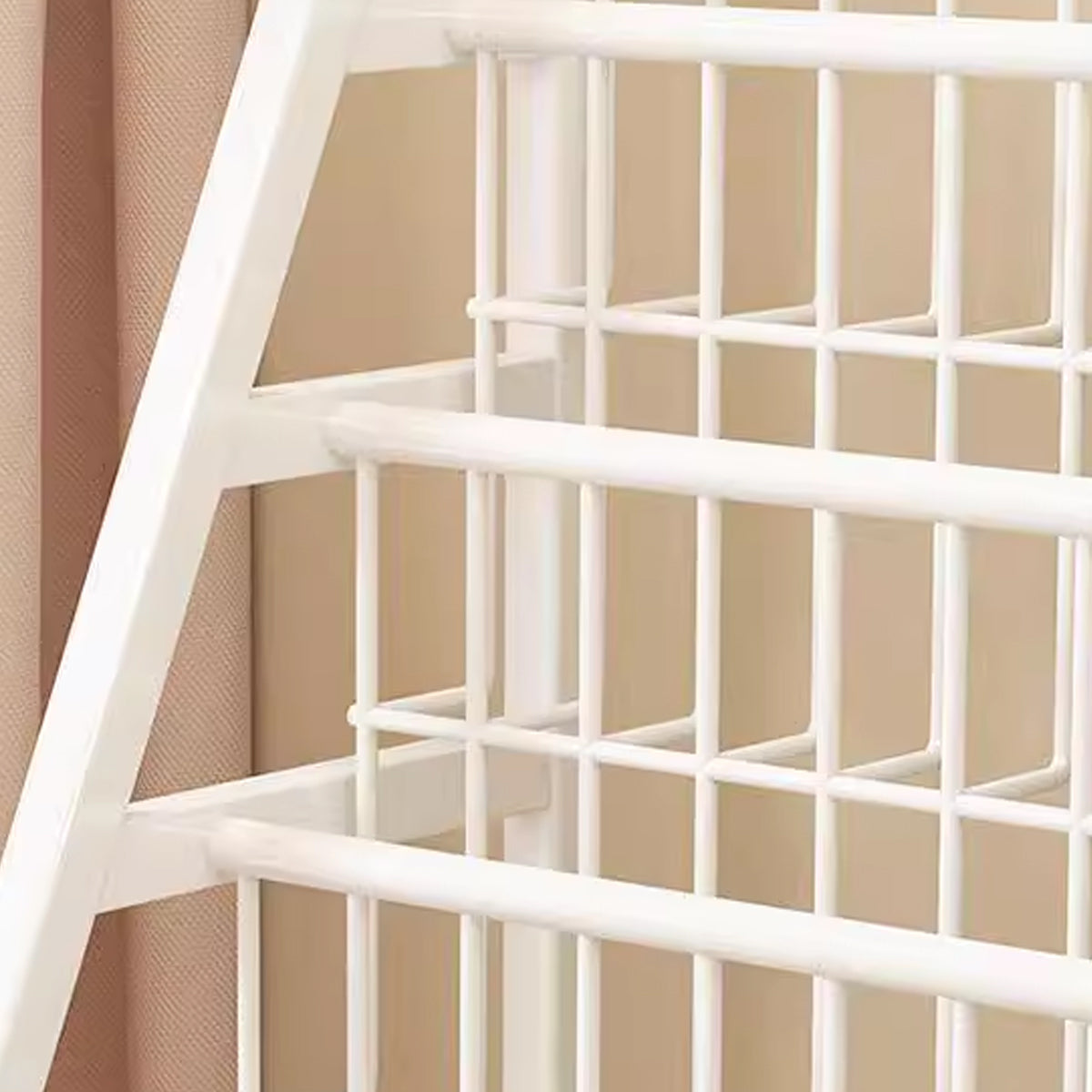 Kids Wooden Bookcase Multilayer Shelf with Wheels