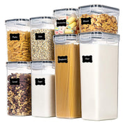 8 Pcs Airtight Food Storage Containers Kitchen Pantry