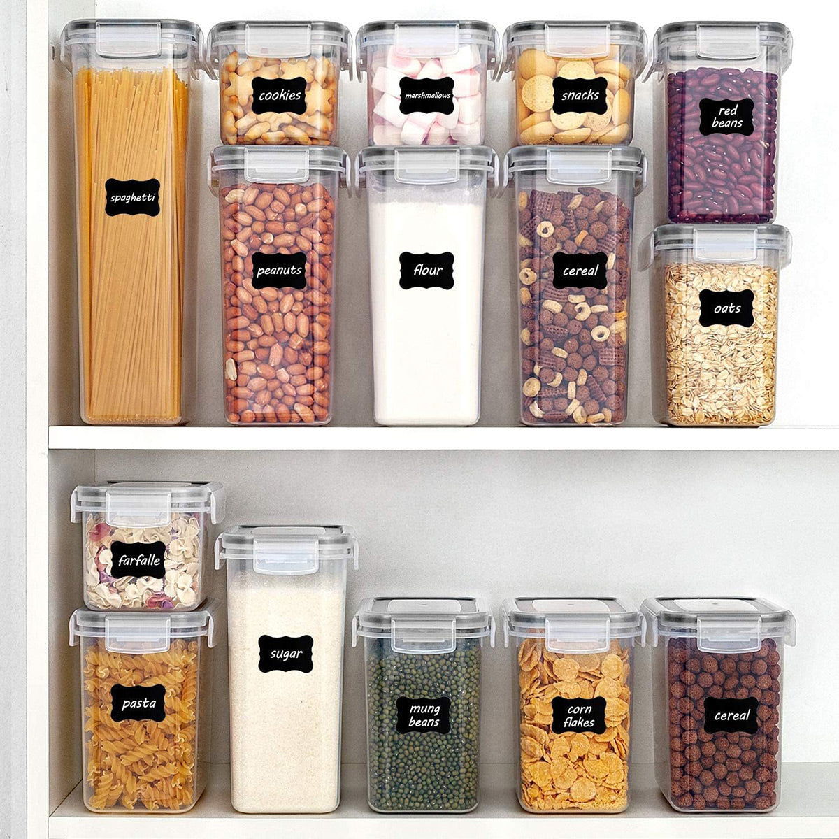 8 Pcs Airtight Food Storage Containers Kitchen Pantry