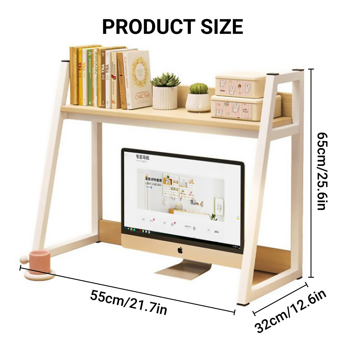 Desktop Storage Shelf Rack 2 or 3 Tier for Office