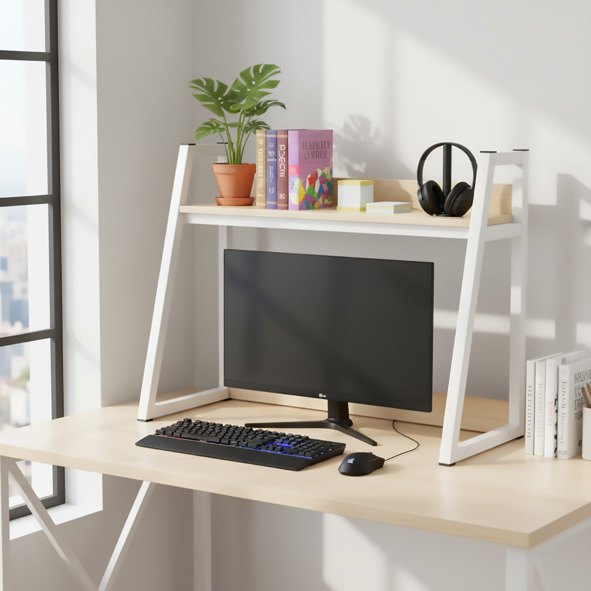 Desktop Storage Shelf Rack 2 or 3 Tier for Office