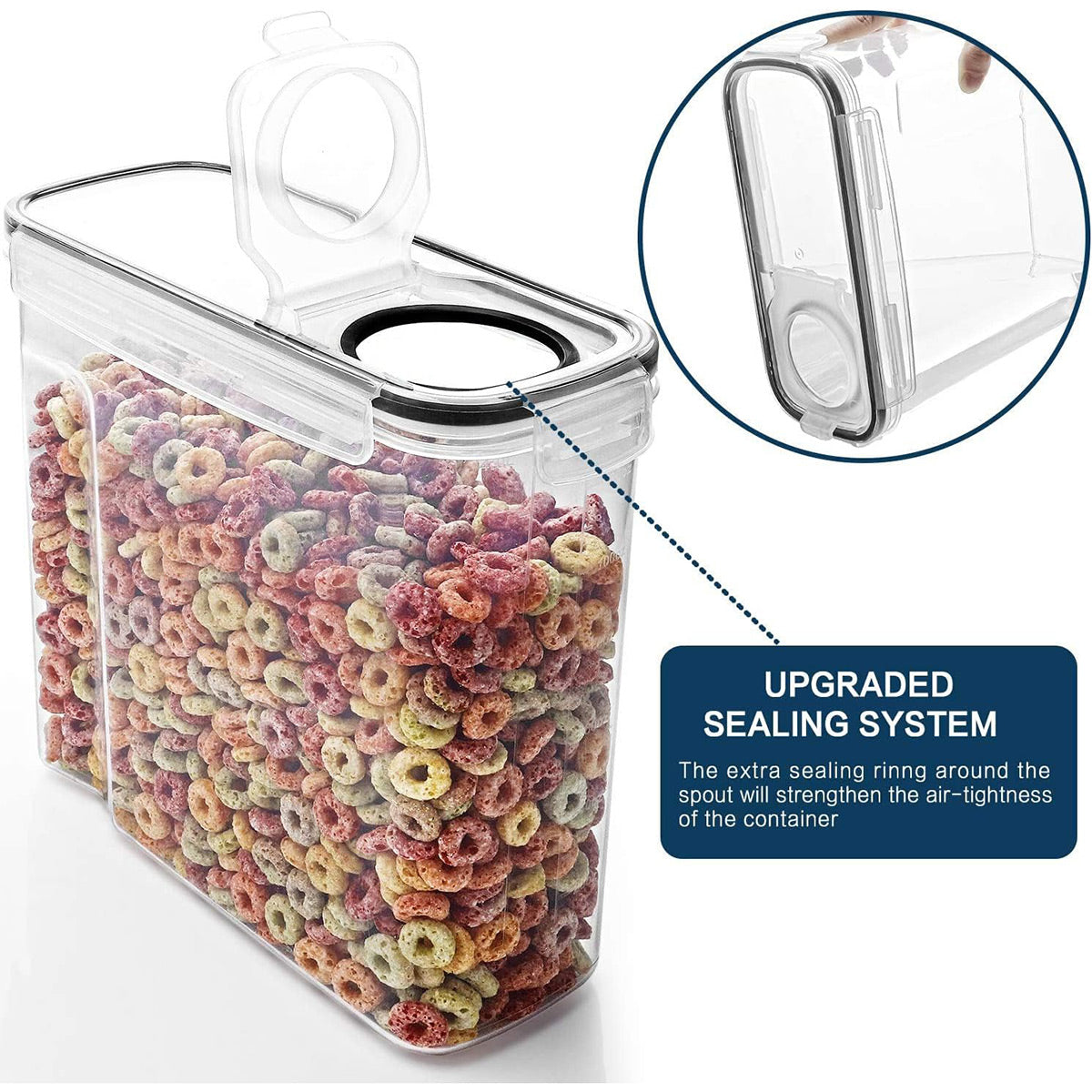 4 Pcs Airtight Food Storage Jar Set Kitchen Cereal