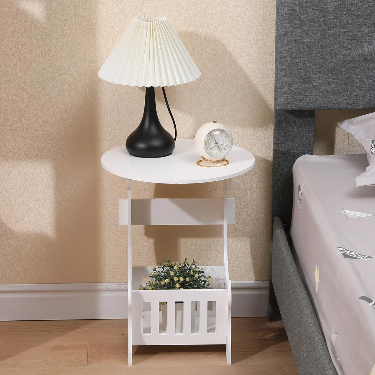 Mini Round Coffee Table Modern Sofa Side Table