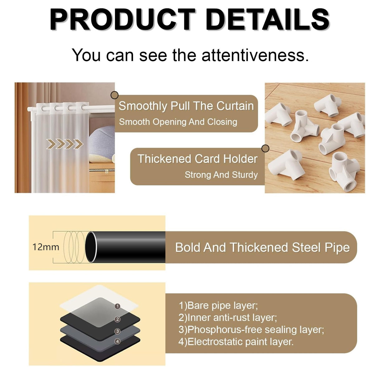 Multi Layer Floor Standing Home Bookshelf Storage Rack Cabinet