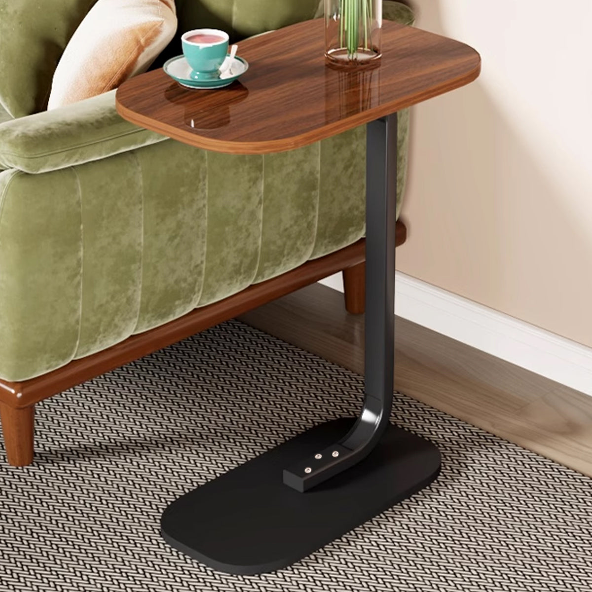 Small C-Shaped Side Table Sofa Bed Laptop Stand