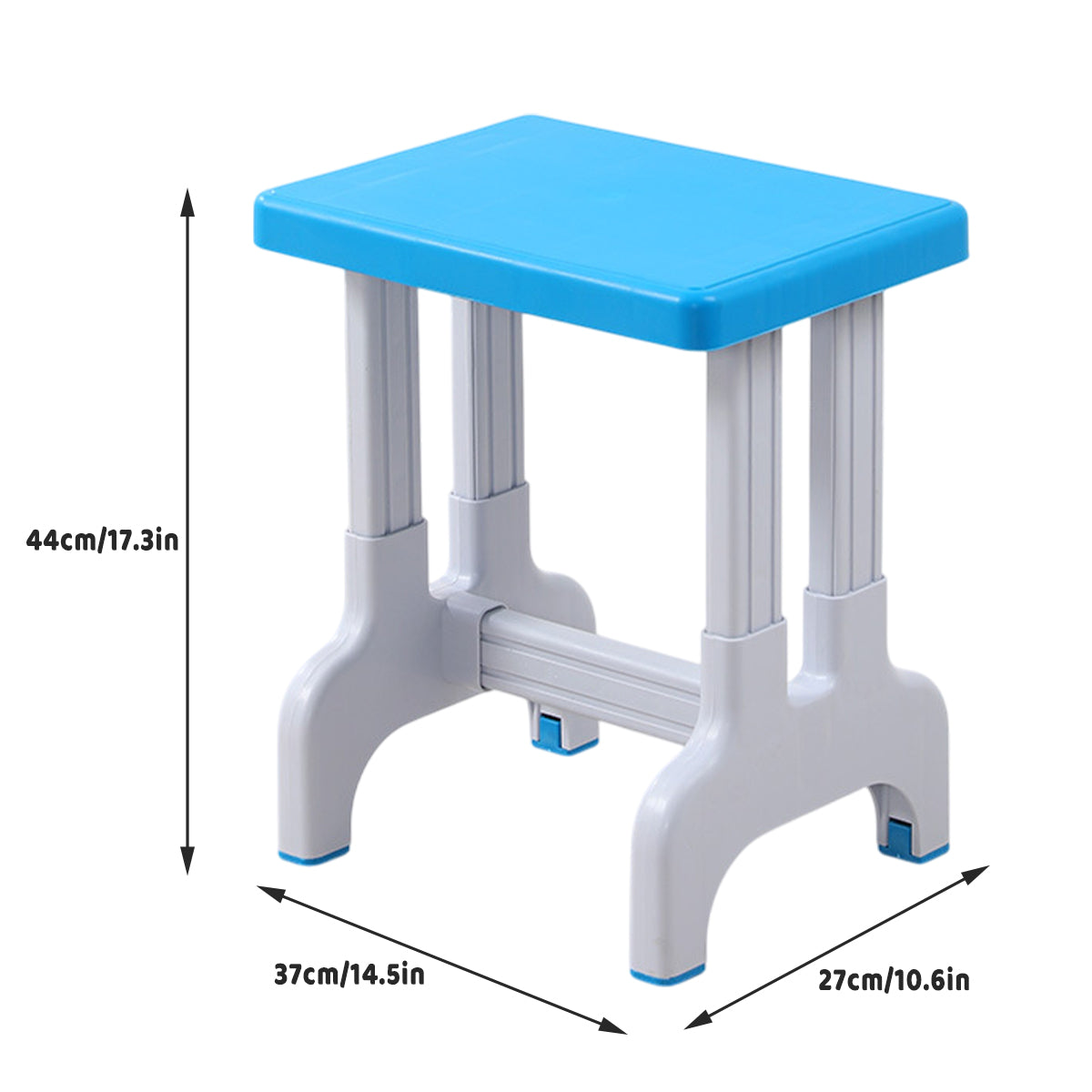 Plastic Square Stool Non Slip Durable Seat for Classroom Home