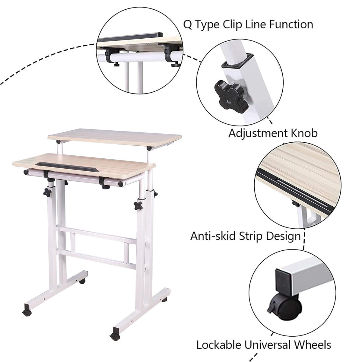 Adjustable Multi Functional Computer Desk for Home Office