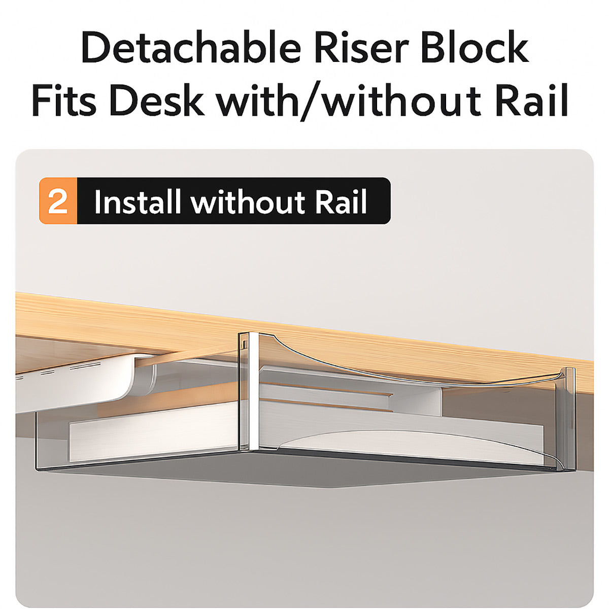 Under-Table Hidden Drawer with 5kg Load for Desk