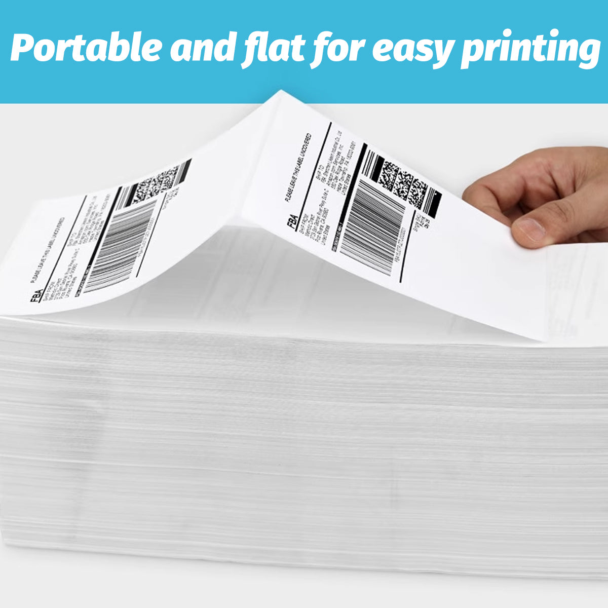 10000 Sheets Thermal Paper Foldable Labels Multipurpose Self Adhesive Set