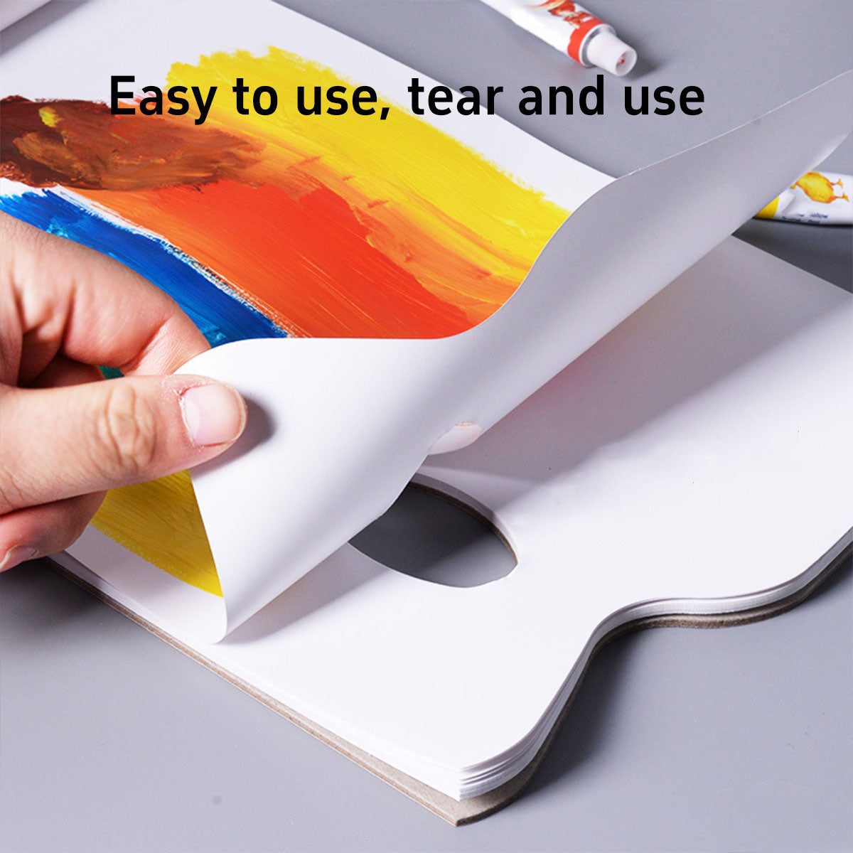 2 Pcs Double-Sided Disposable Paper Palette Sheets