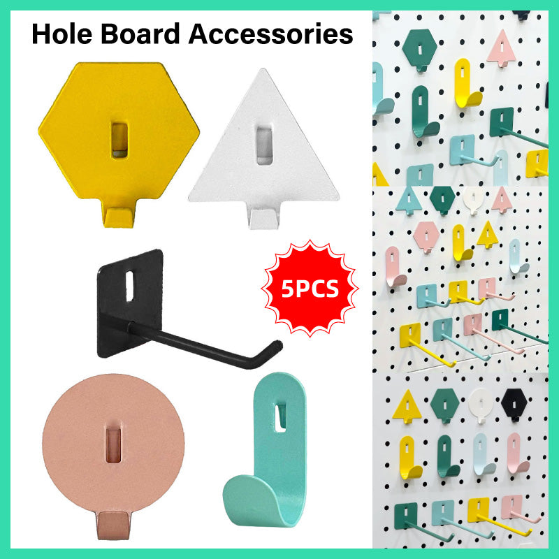 5 Pcs Pegboard Hooks Magnetic Storage Organising Accessories