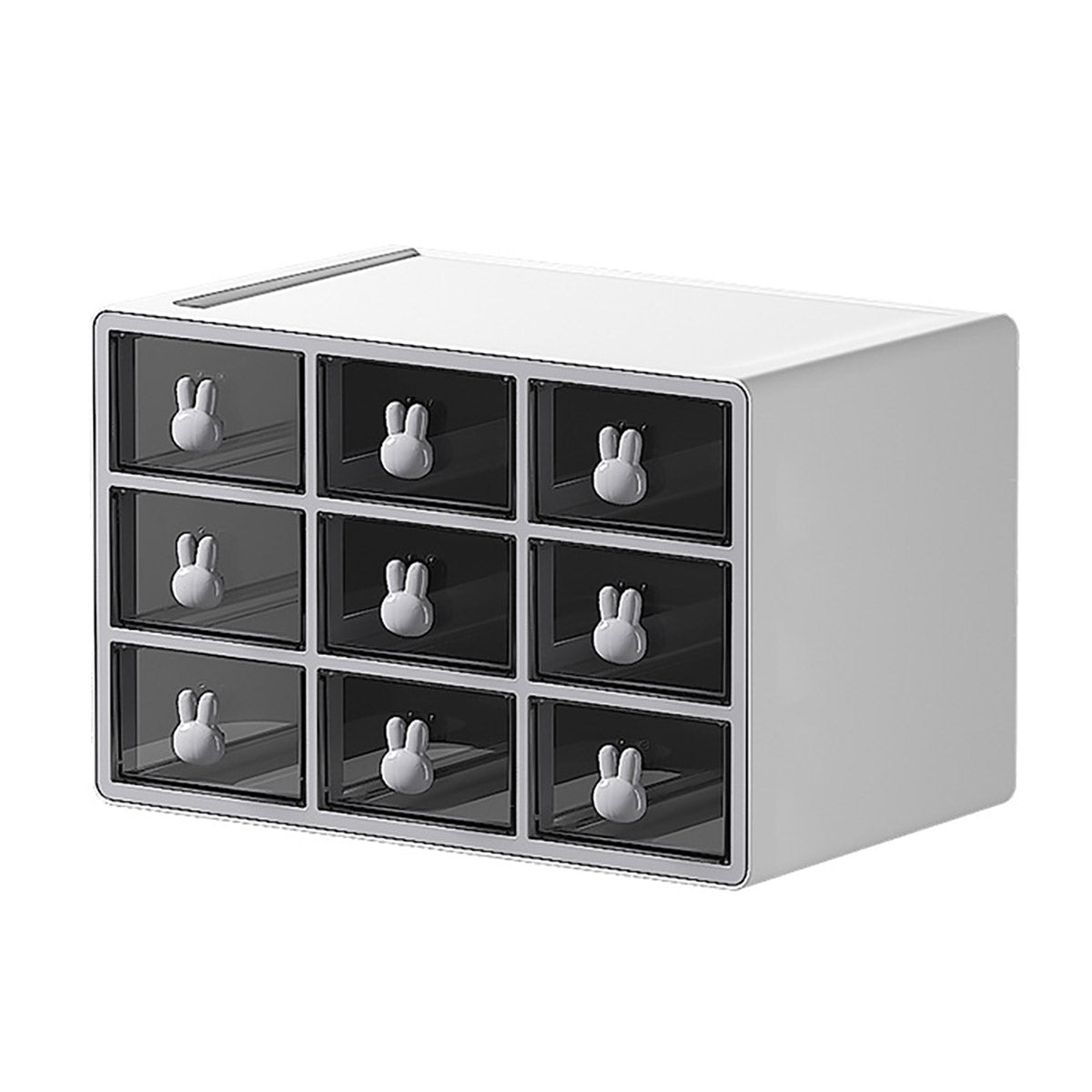 Desktop Organiser Transparent Rabbit Multi-Drawer Storage Box