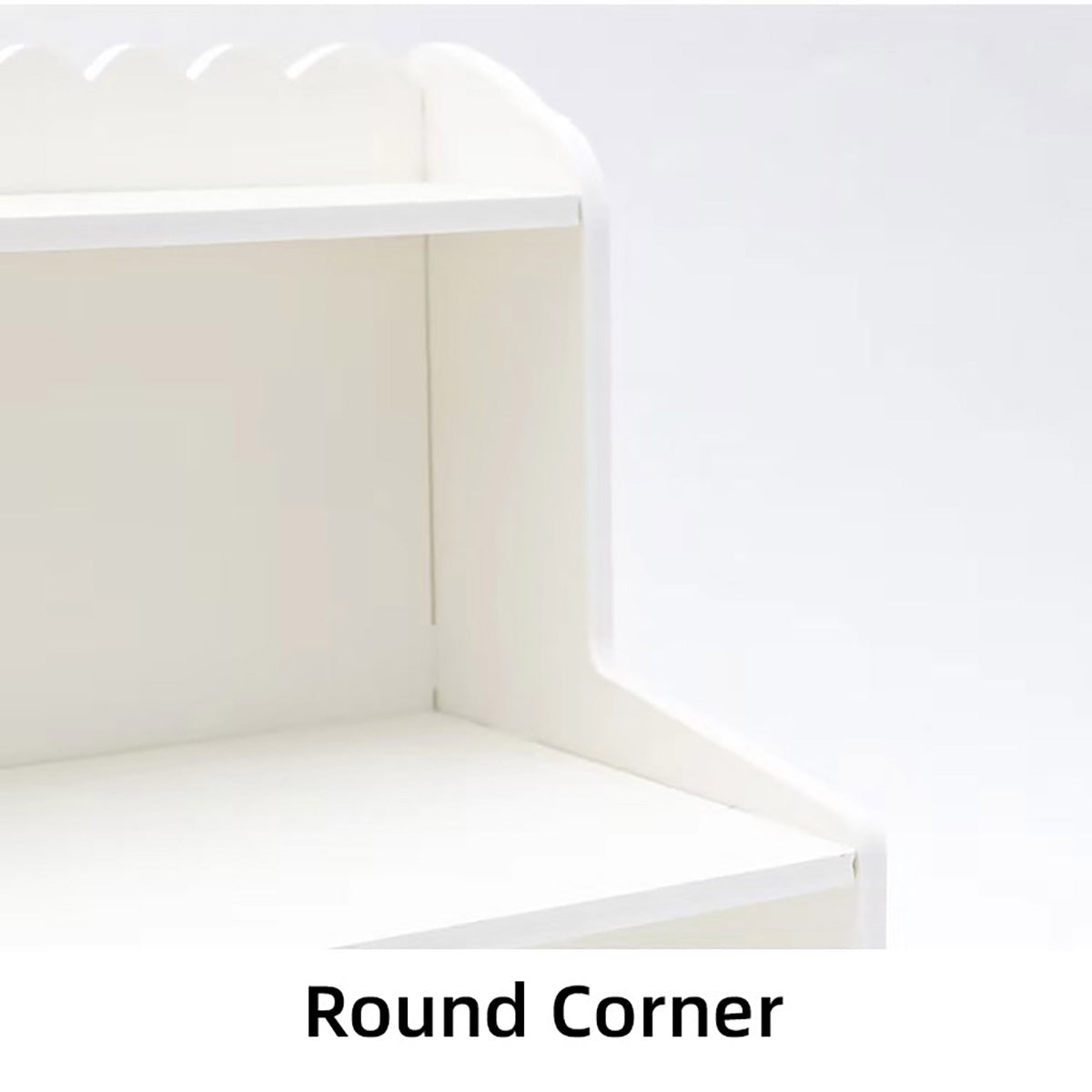 Double Layer Desktop Storage Rack PVC Foam Board White