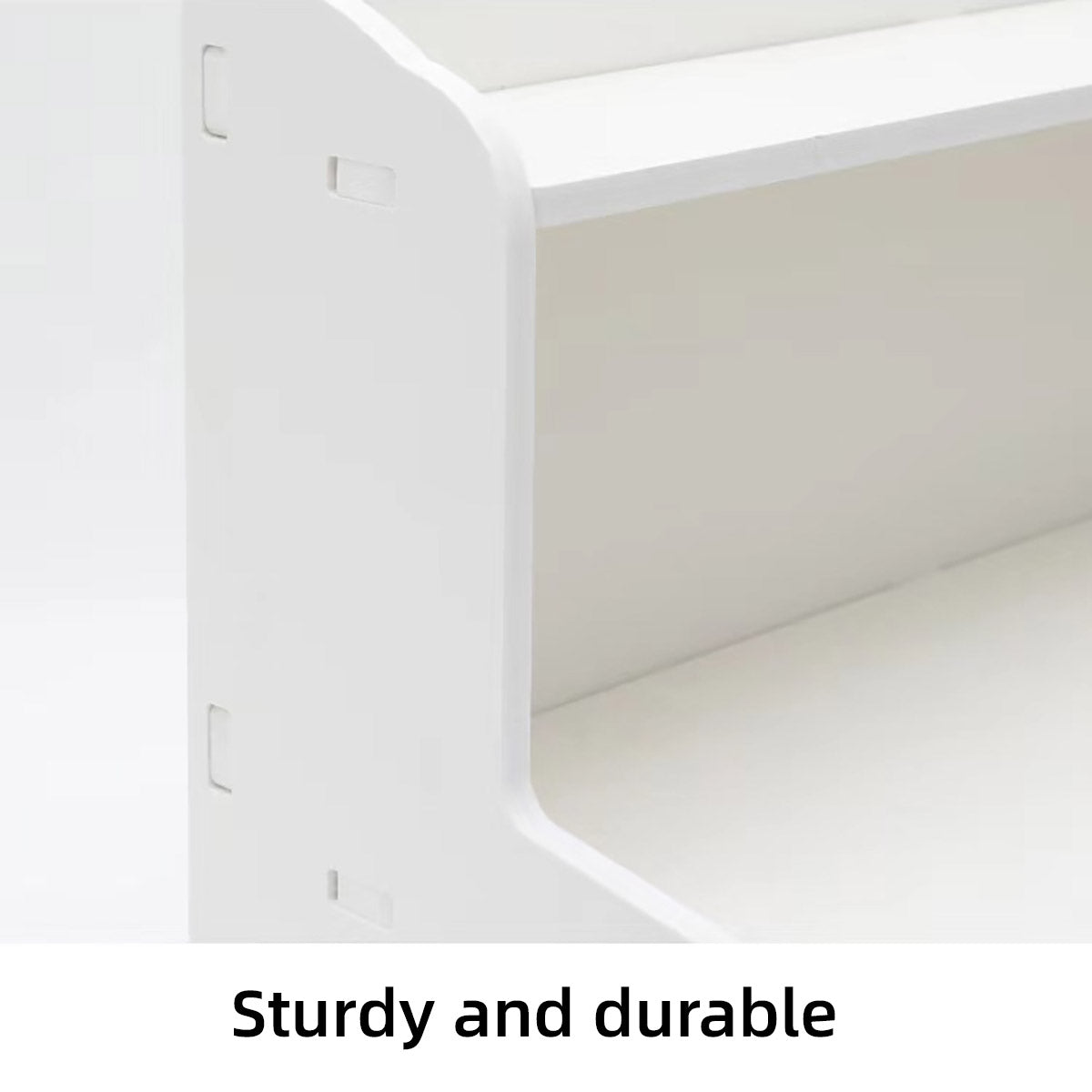Double Layer Desktop Storage Rack PVC Foam Board White