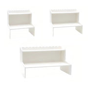 Double Layer Desktop Storage Rack PVC Foam Board White