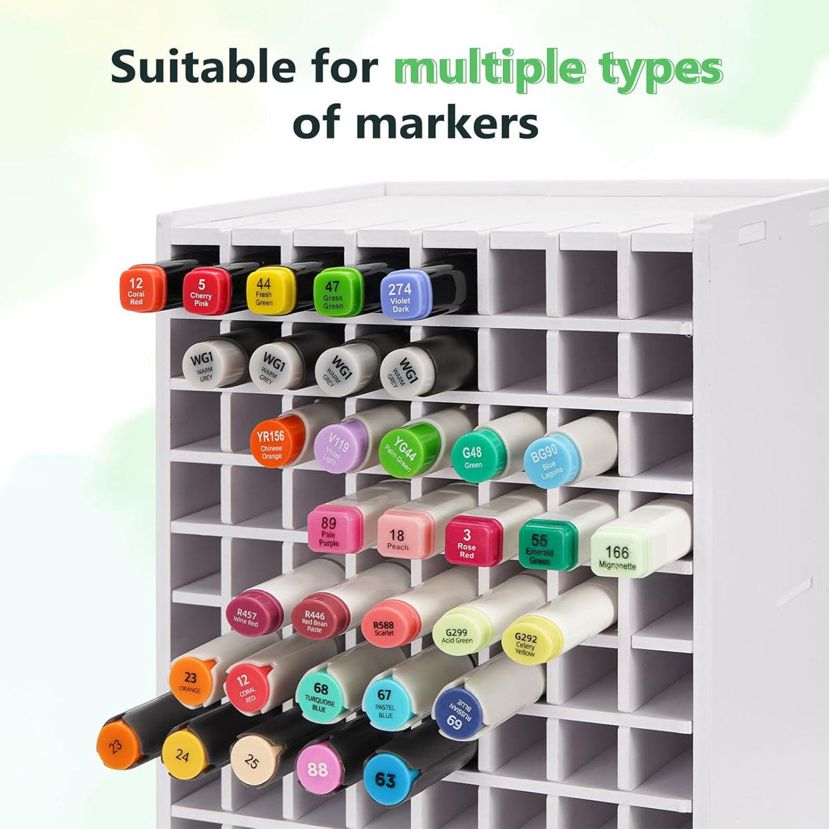 120 Grid Marker Storage Box for Pens Organizing