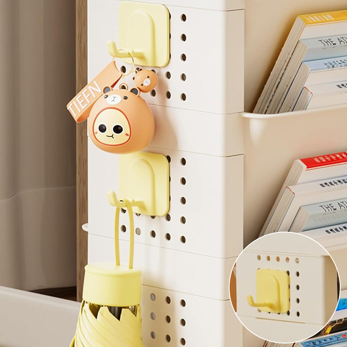 Movable Multi Layer Book Shelf Rolling Storage Rack