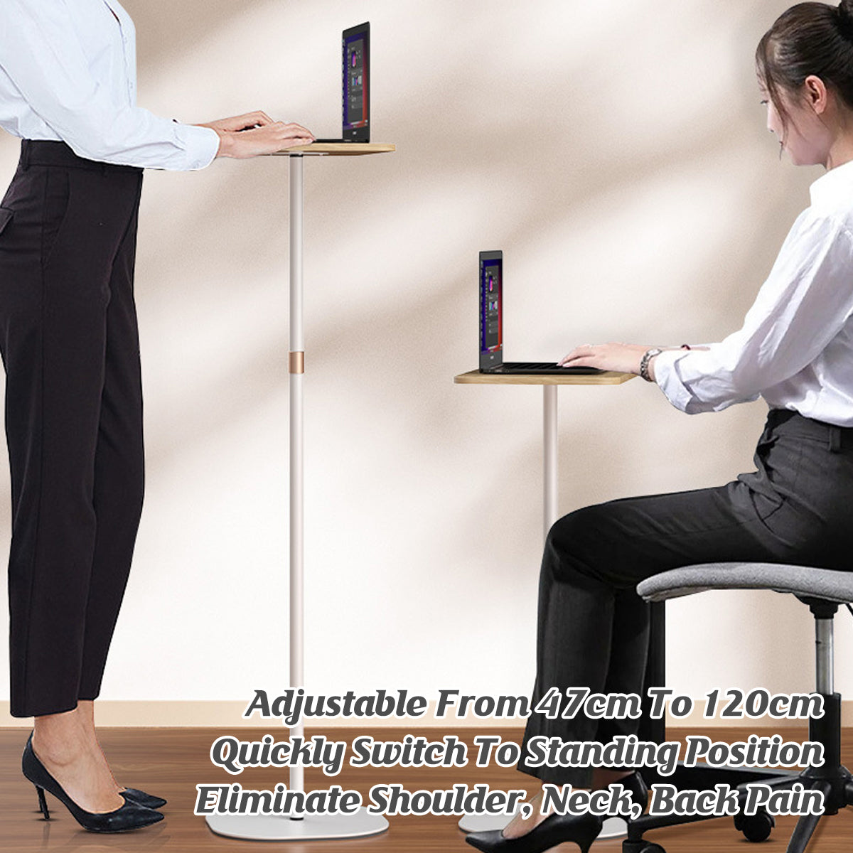 Floor Standing Workbench Adjustable Height for Home Office Use