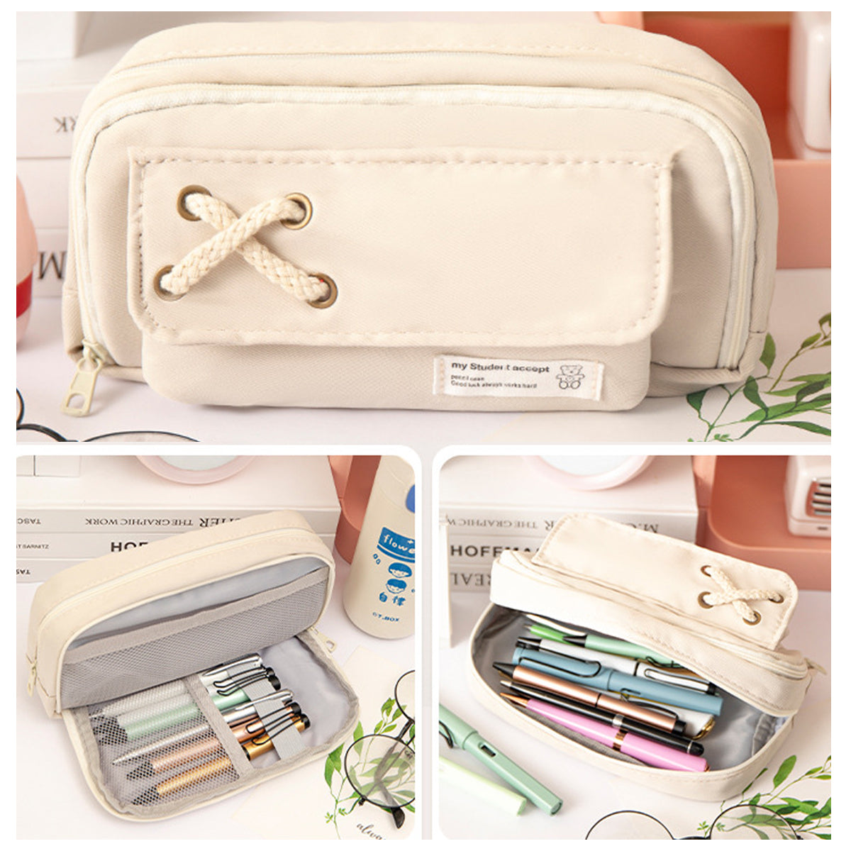 Pencil Case Large Capacity Layered Storage 6 Colours