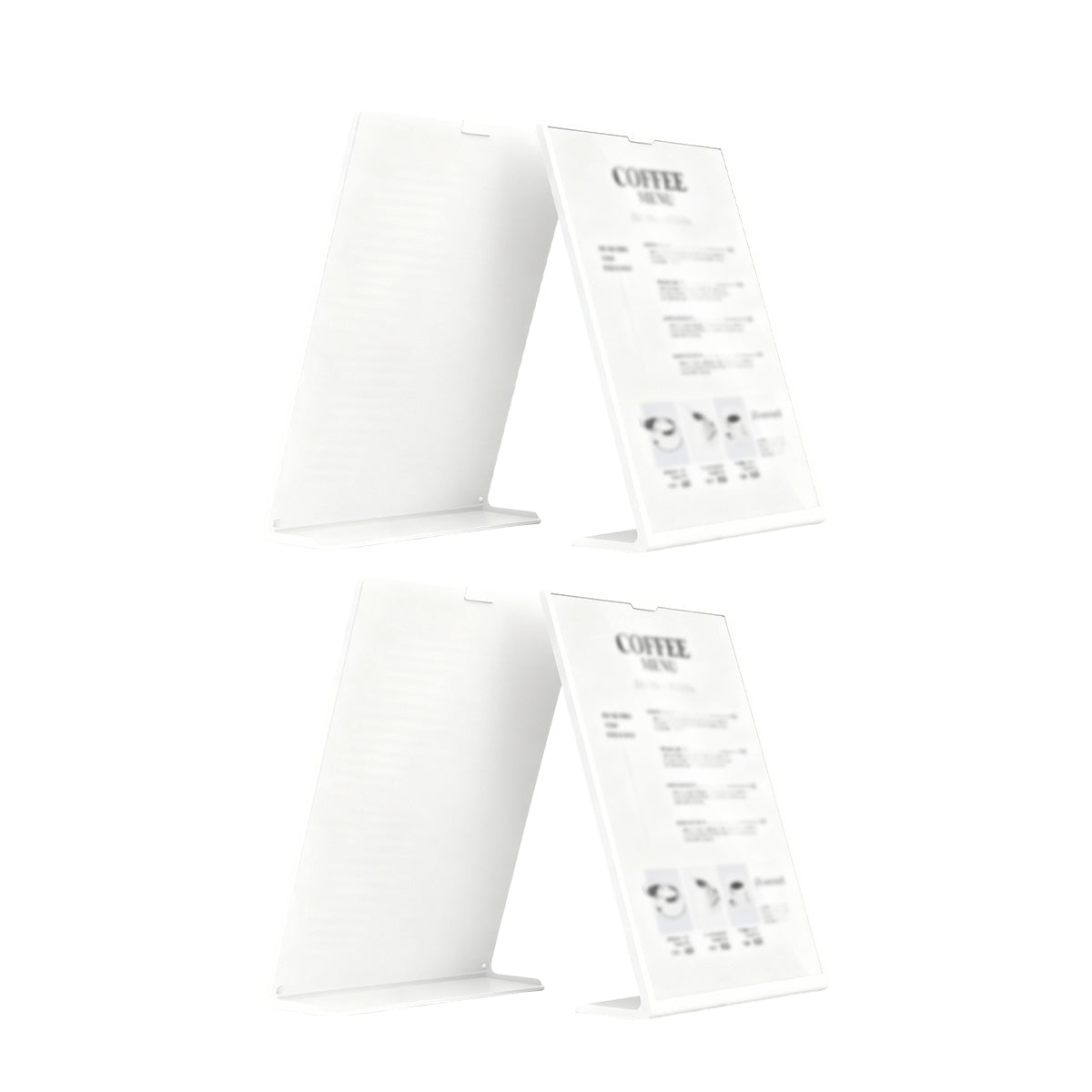 4 Pcs A4 Desktop Display Stand for Menu and Signs