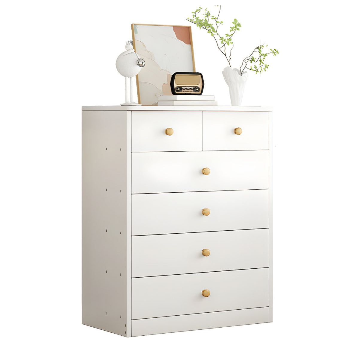 Multi-Layer Storage Cabinet with Drawers Space Saving