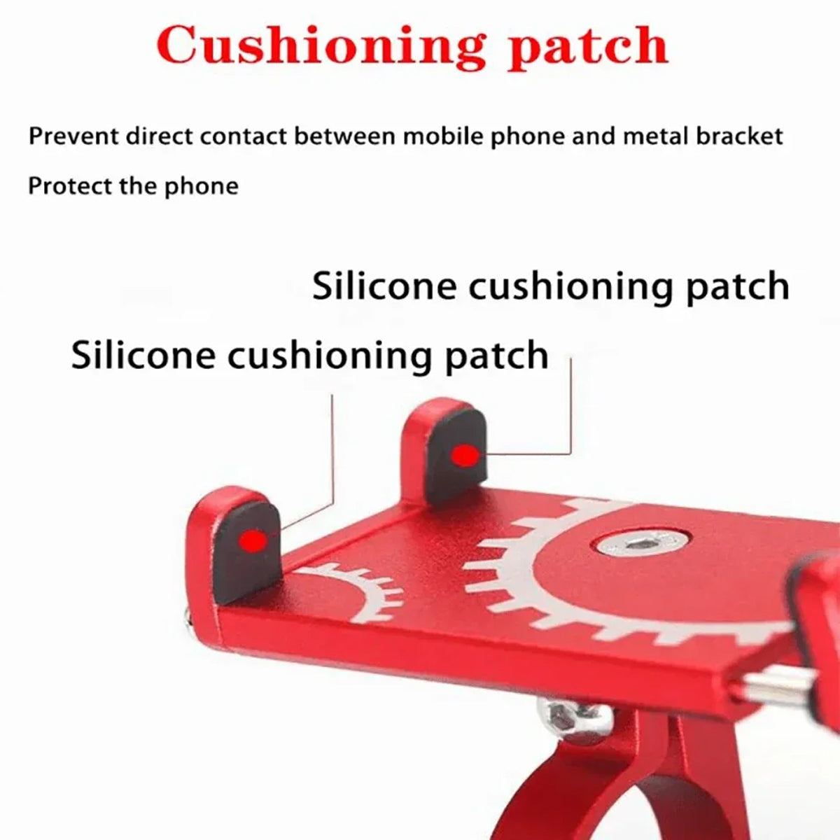 Aluminum Bicycle Phone Mount with Adjustable Clamp