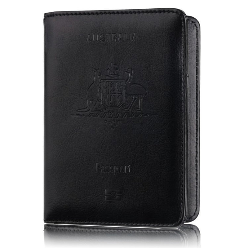 Slim Synthetic Leather RFID Passport Wallet