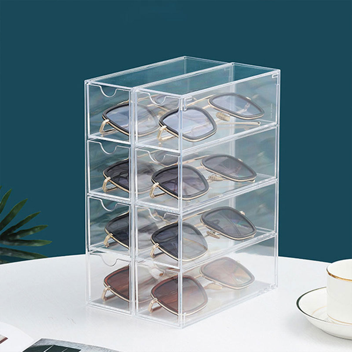 Stackable Acrylic Sunglasses Display Storage Box