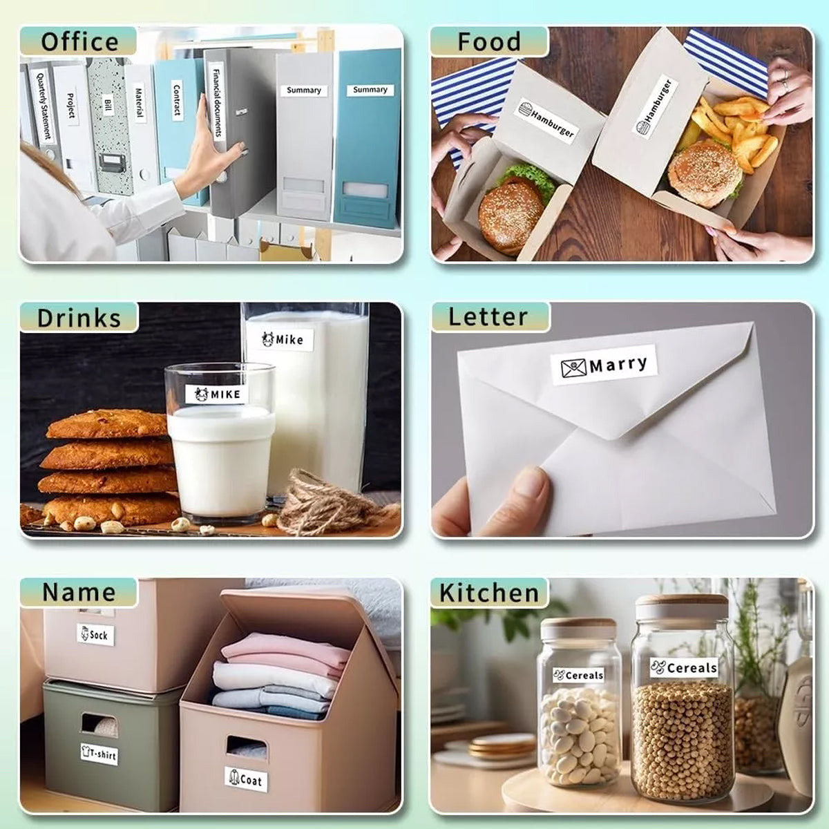 2 Rolls Square Thermal Label Paper 15mm x 4m for Barcode Printing