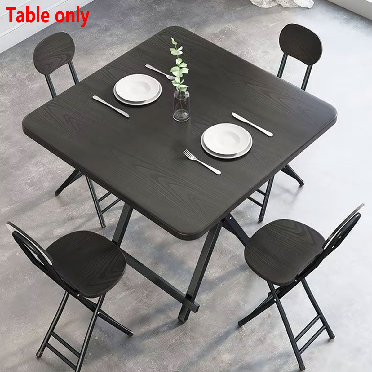 Folding Dining Table Portable Space Saving Compact Household Design