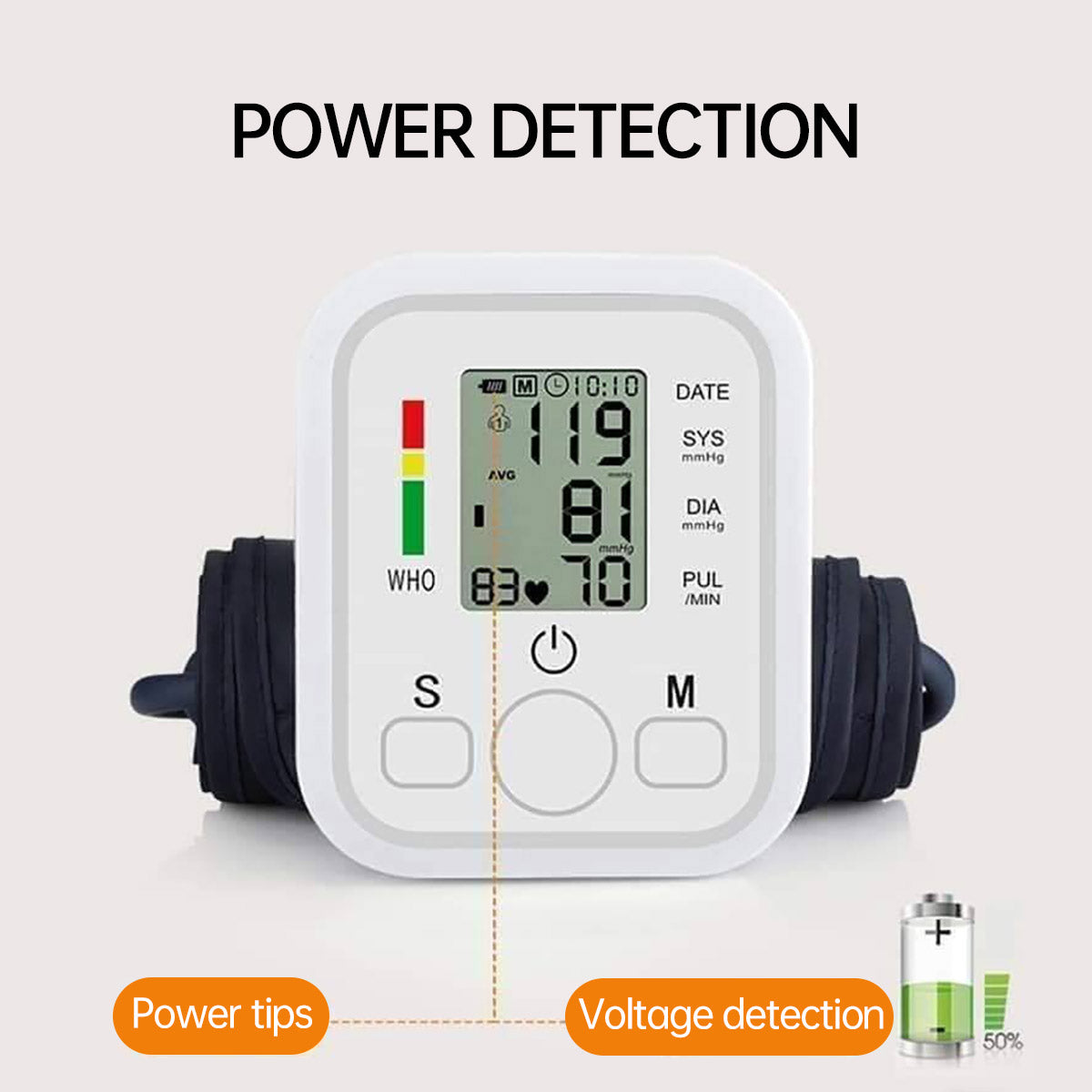 Upper Arm Blood Pressure Monitor Electronic Home