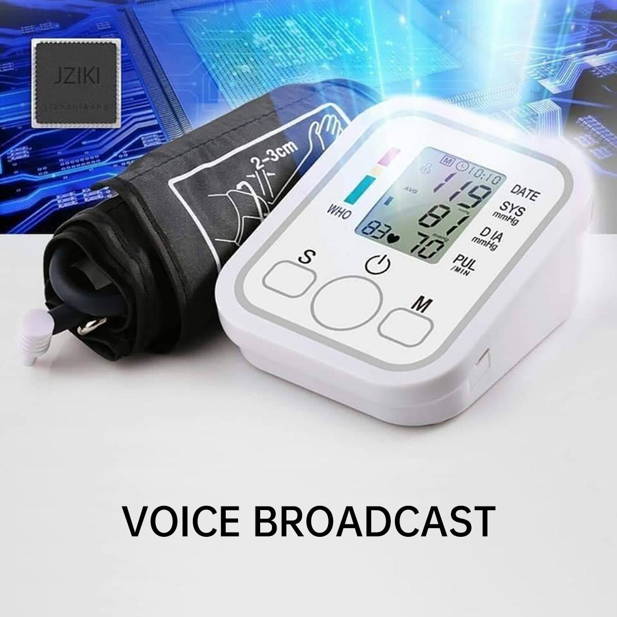 Upper Arm Blood Pressure Monitor Electronic Home