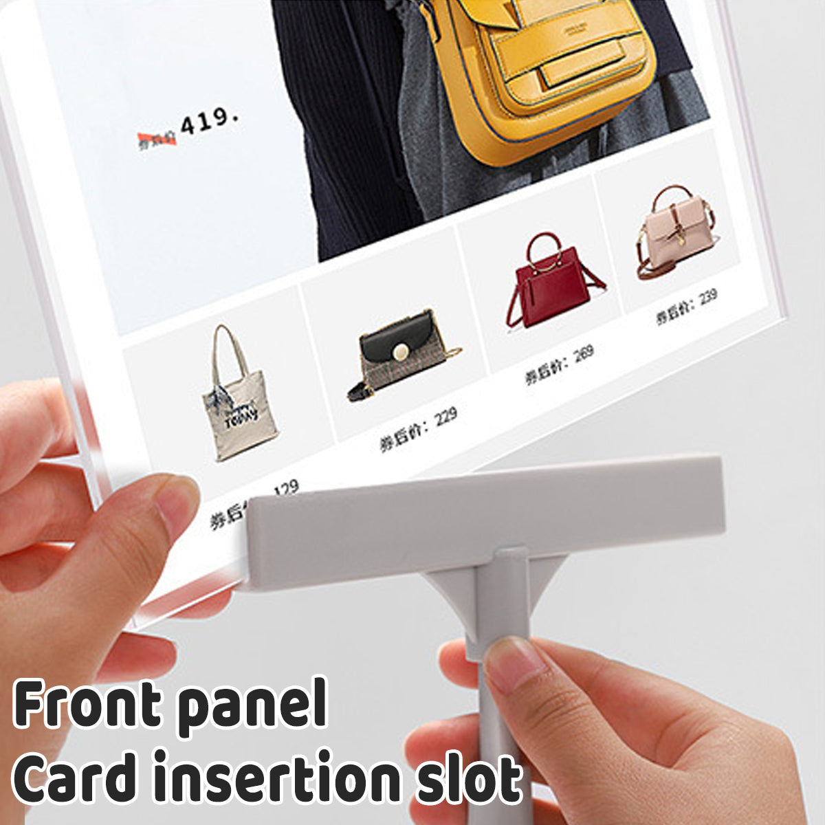 Adjustable A5 Poster Display Stand for Counter