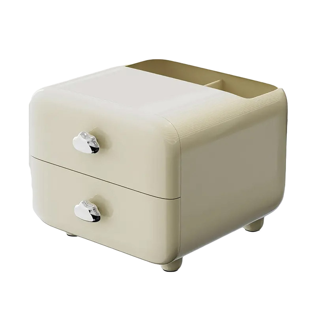 Desktop Organiser with Two Drawers and Top Compartment Plastic