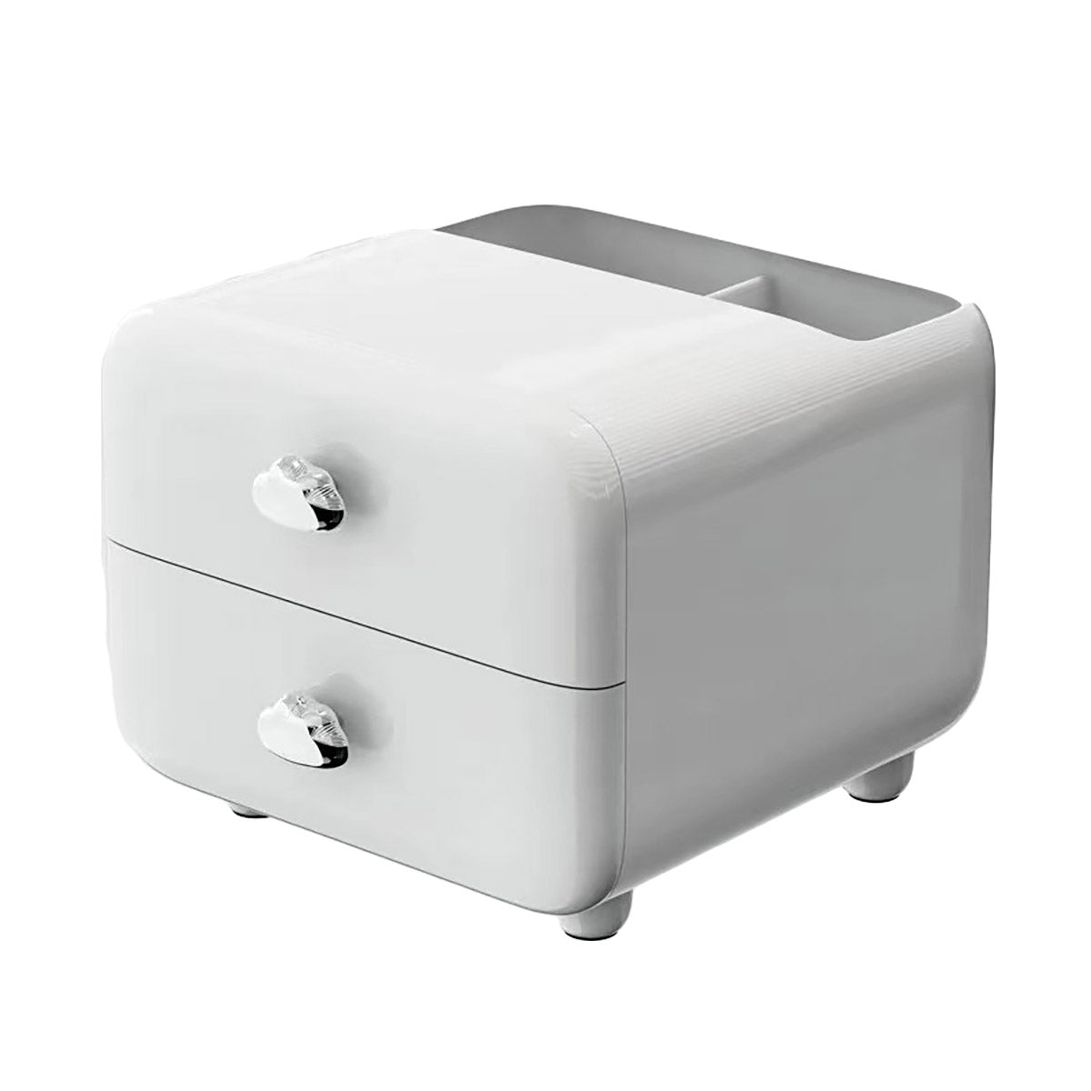 Desktop Organiser with Two Drawers and Top Compartment Plastic