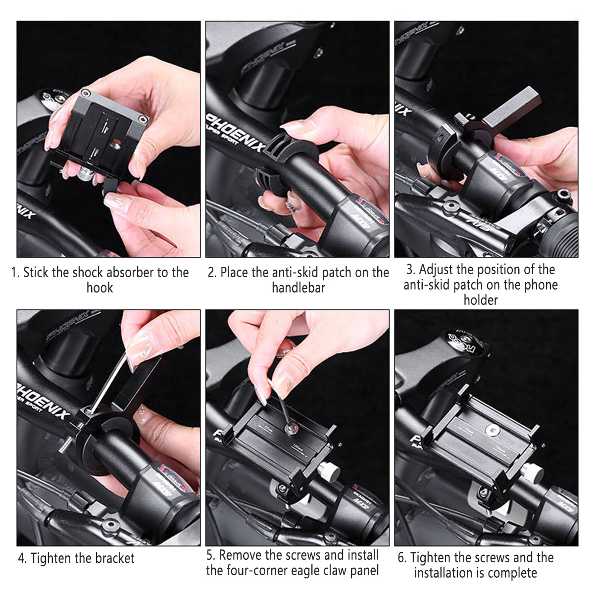 Aluminum Alloy Bicycle Phone Stand Mount Cycling