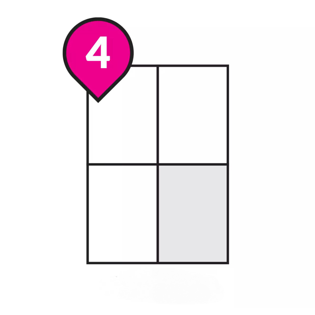 A4 Self Adhesive Sticker Paper Sheet Label Laser Inkjet Print Mailing Address