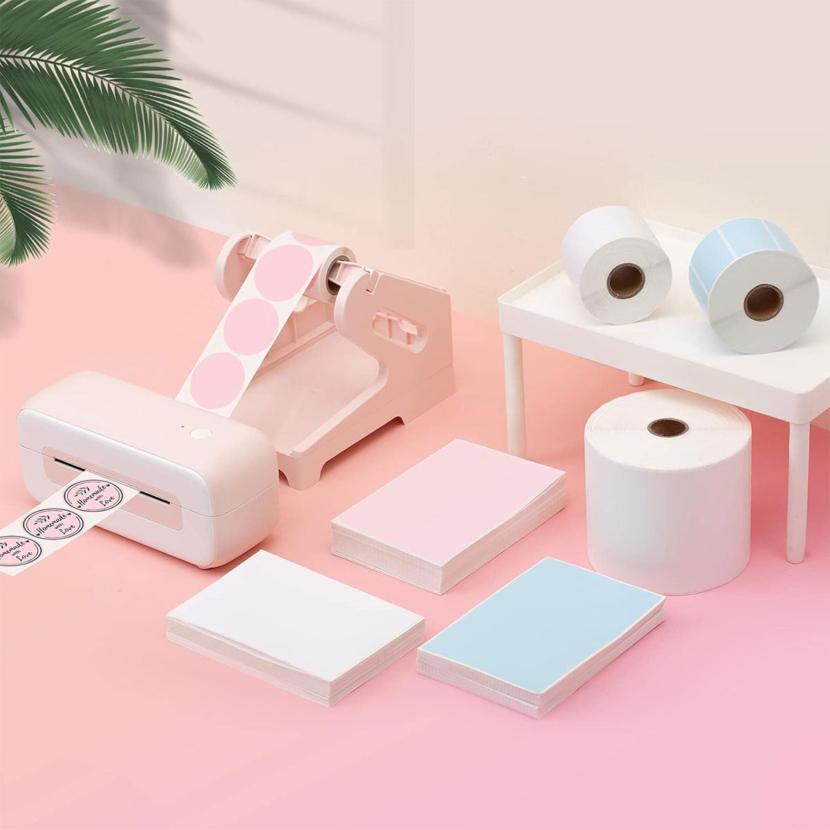 Pink Label Paper Holder Organizer Stand for Office Desk