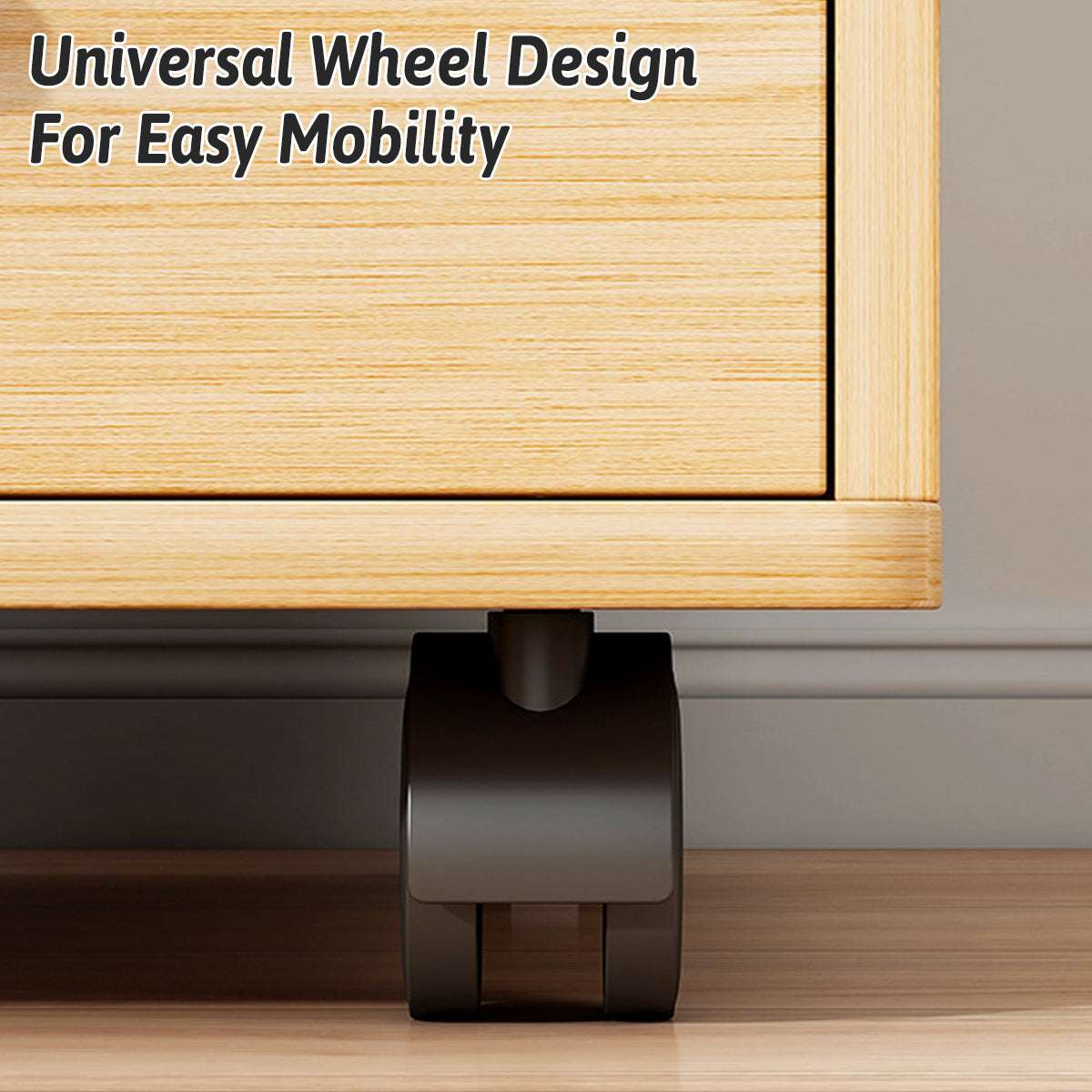 3-Drawer Rolling File Cabinet with Lock for Under-Desk Use