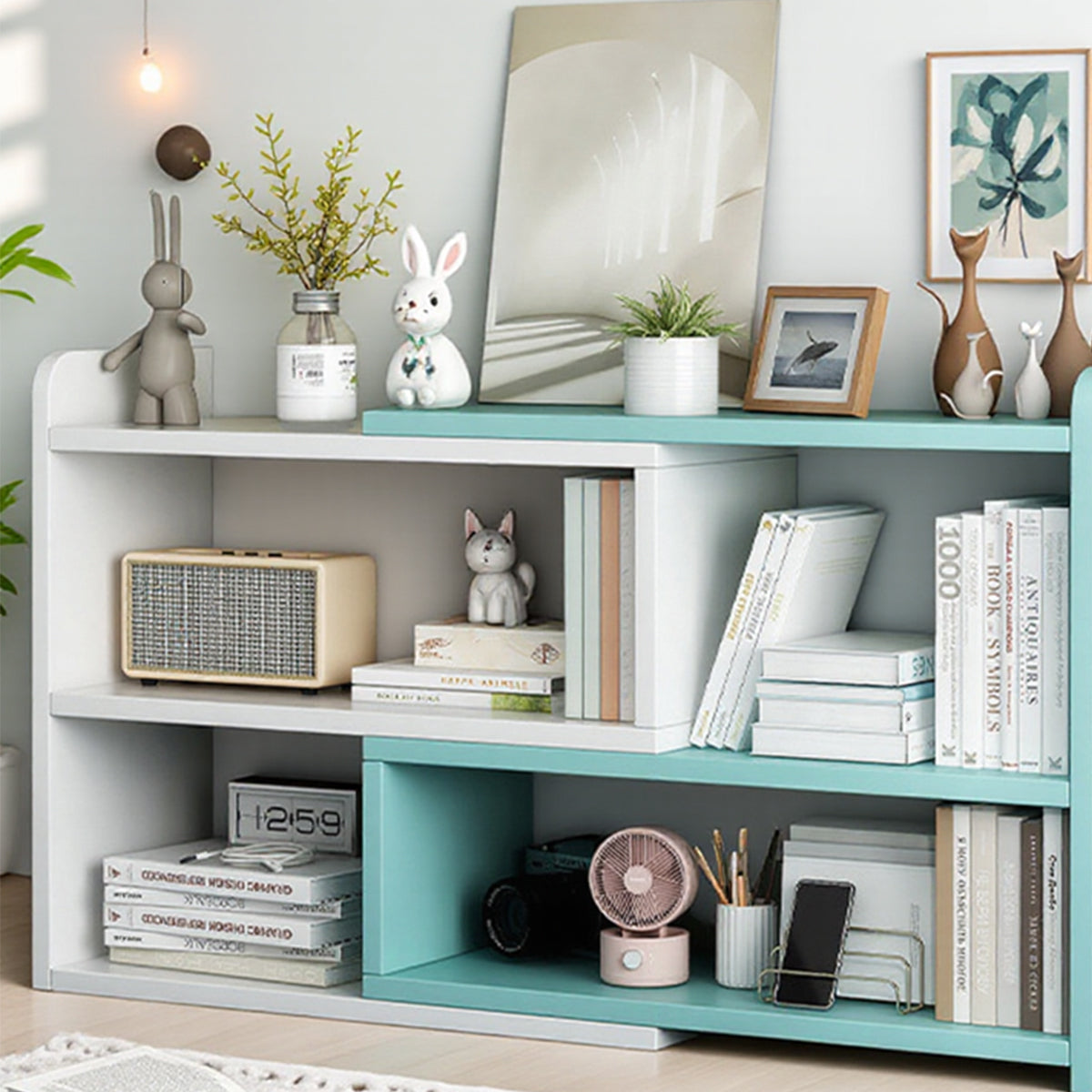 Desktop Multi Layer Bookcase Extendable Storage Rack Shelf