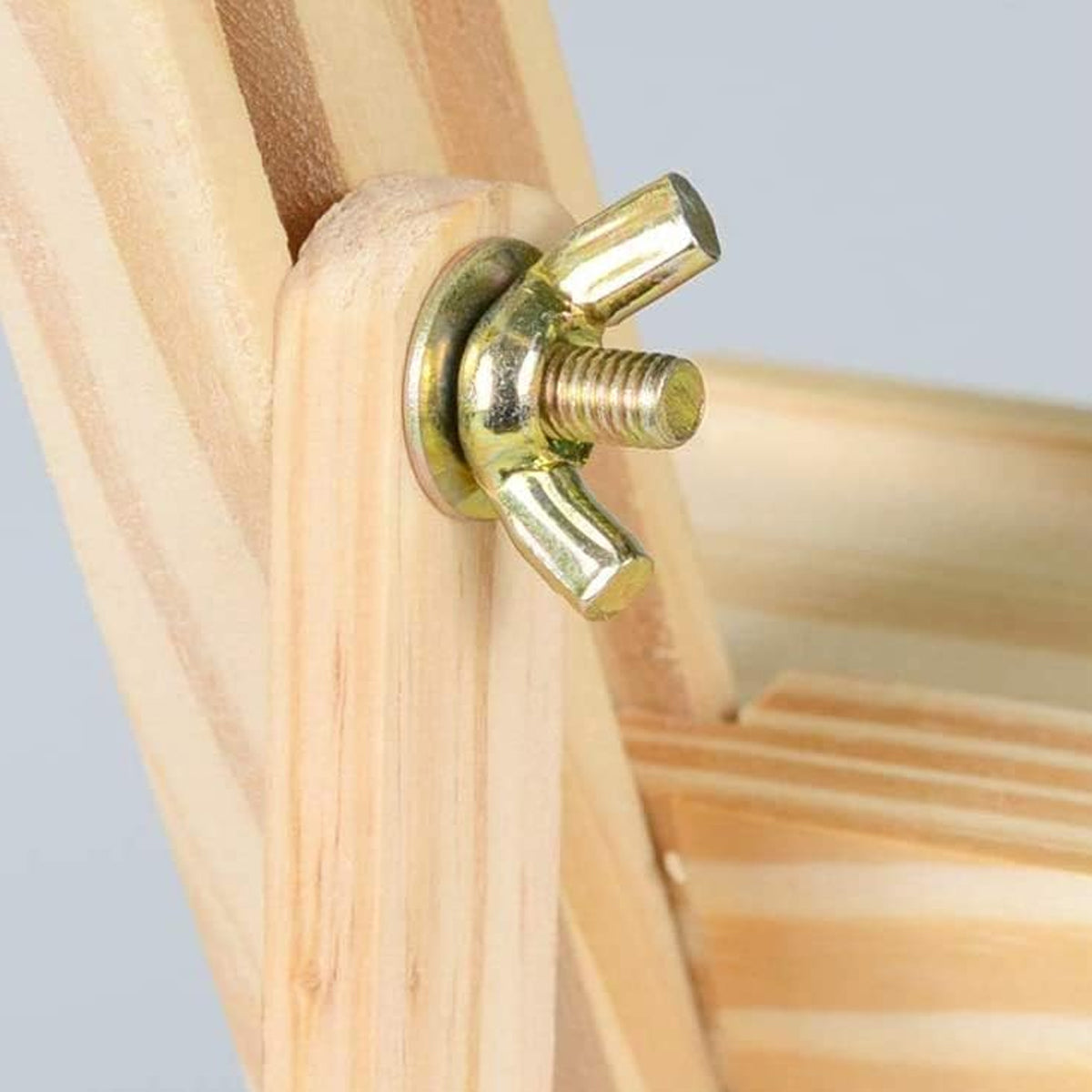 Wooden Tabletop Easel Stand Foldable Adjustable Natural Finish